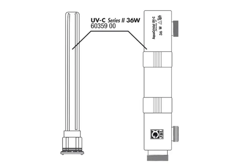 JBL UV-C II 36 W boîtier + verre de quartz