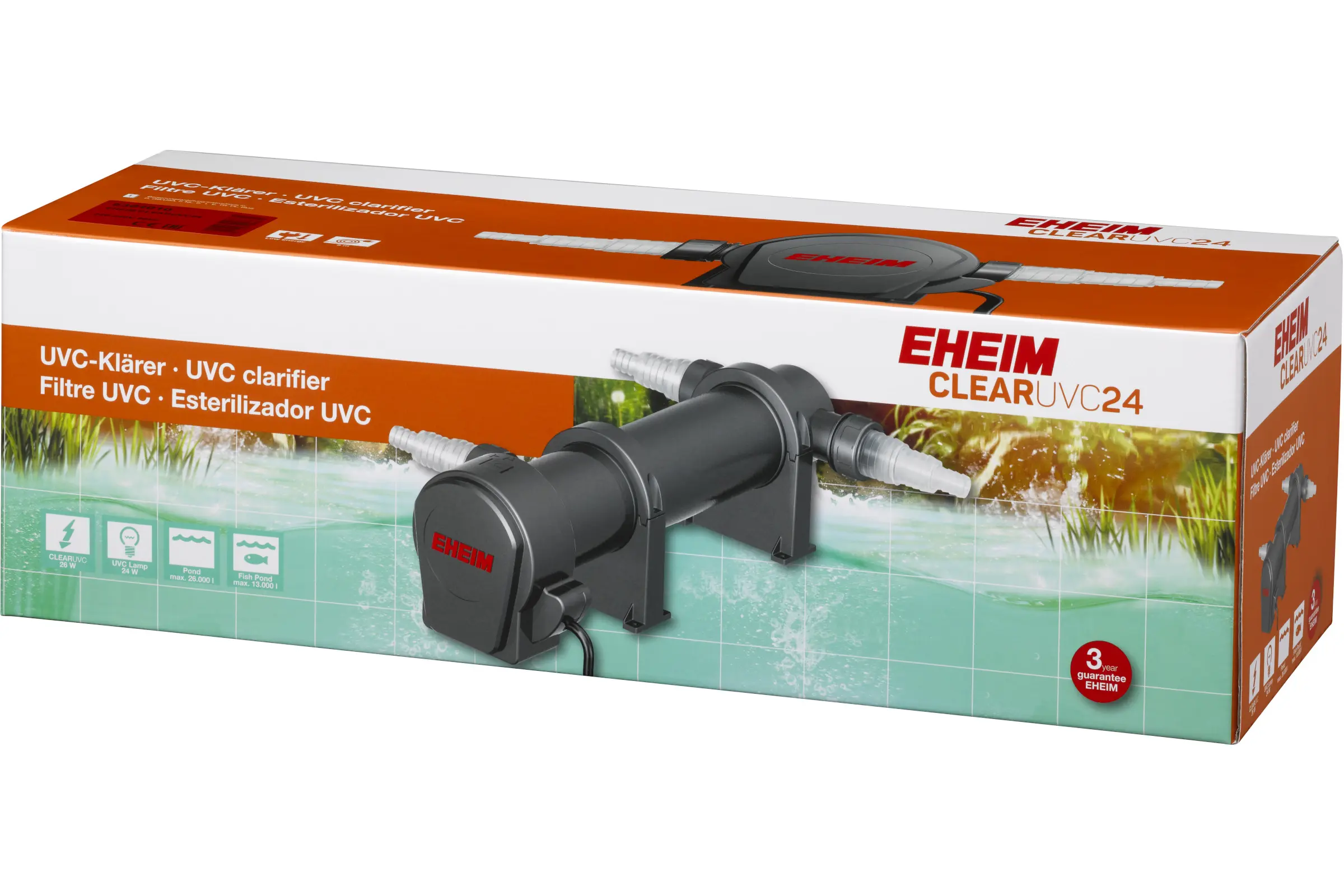 Eheim CLEARUVC-24, clarificateur UV pour bassin avec 24 watts