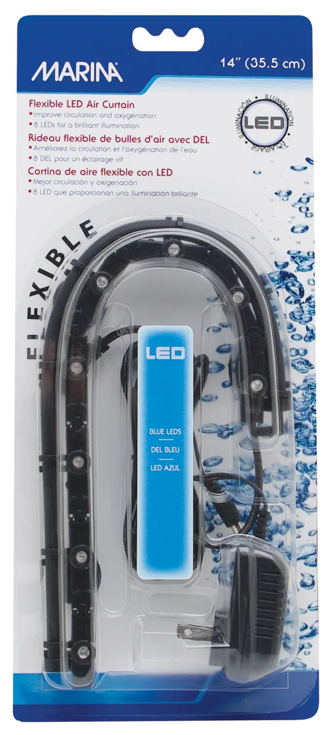Rideau LED flexible Marina bleu 35,5 cm