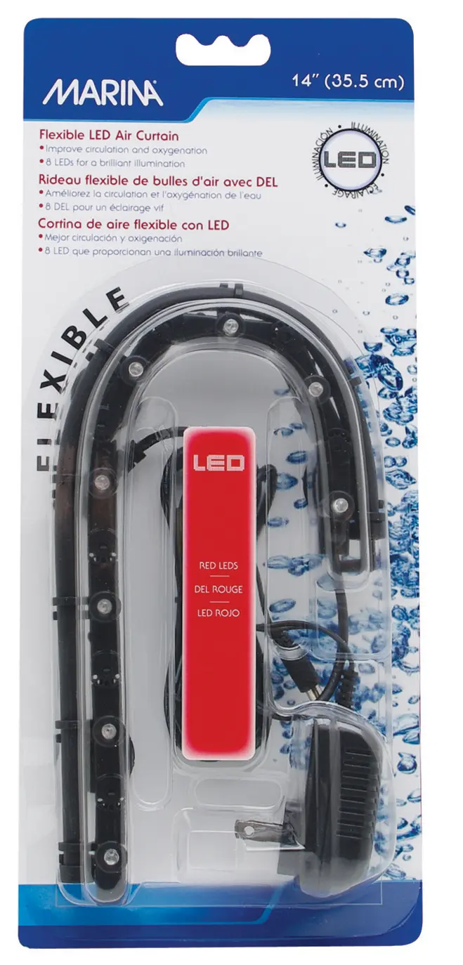 Marina rideau LED Flex rouge 35,5 cm