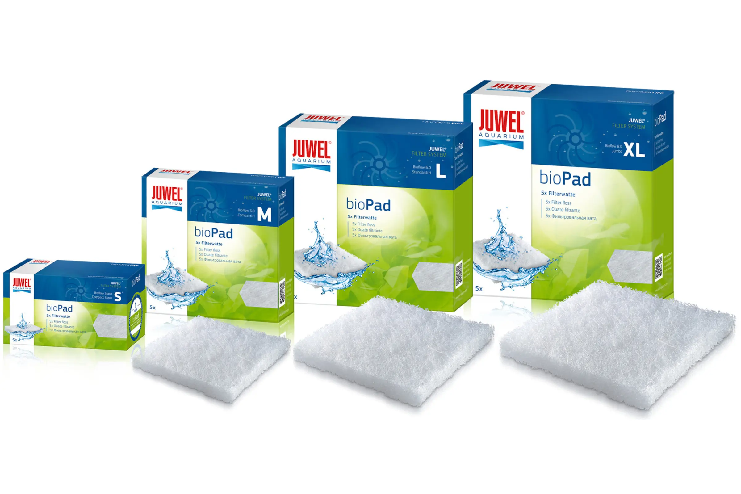 Juwel bioPad, ouate filtrante, en 4 tailles