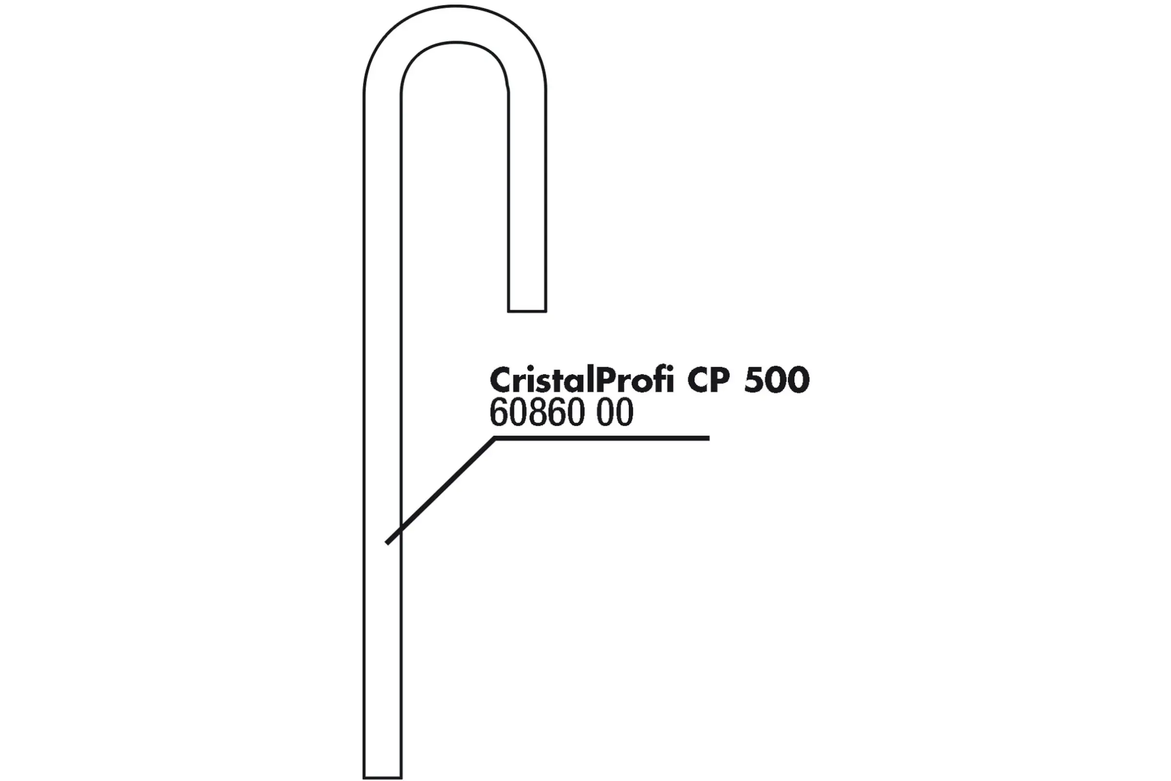 JBL CP Tube en U d’entrée, 16/22 mm (tube d’aspiration)