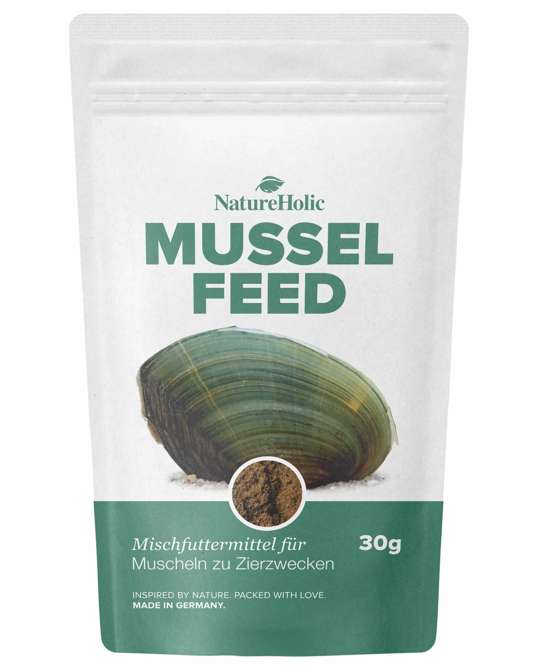 NatureHolic Musselfeed, nourriture pour moules, 30 g