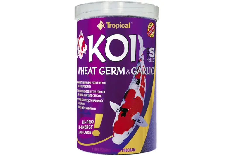 Tropical Koi Wheat Germ & Garlic S, 1 litre