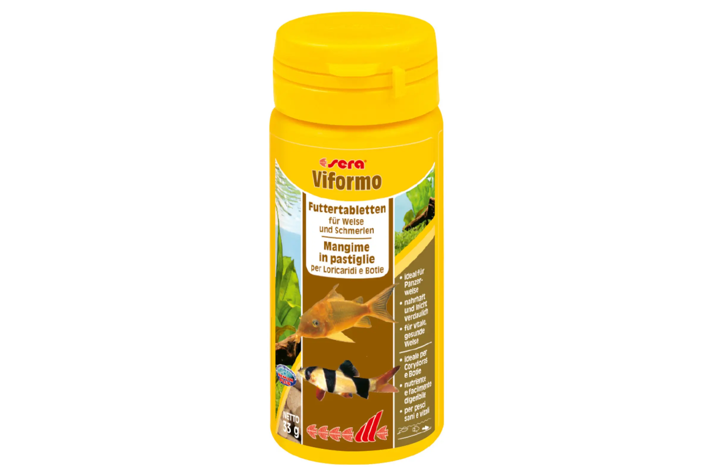 Sera Viformo Pleco, comprimés d’aliment principal, en 3 tailles