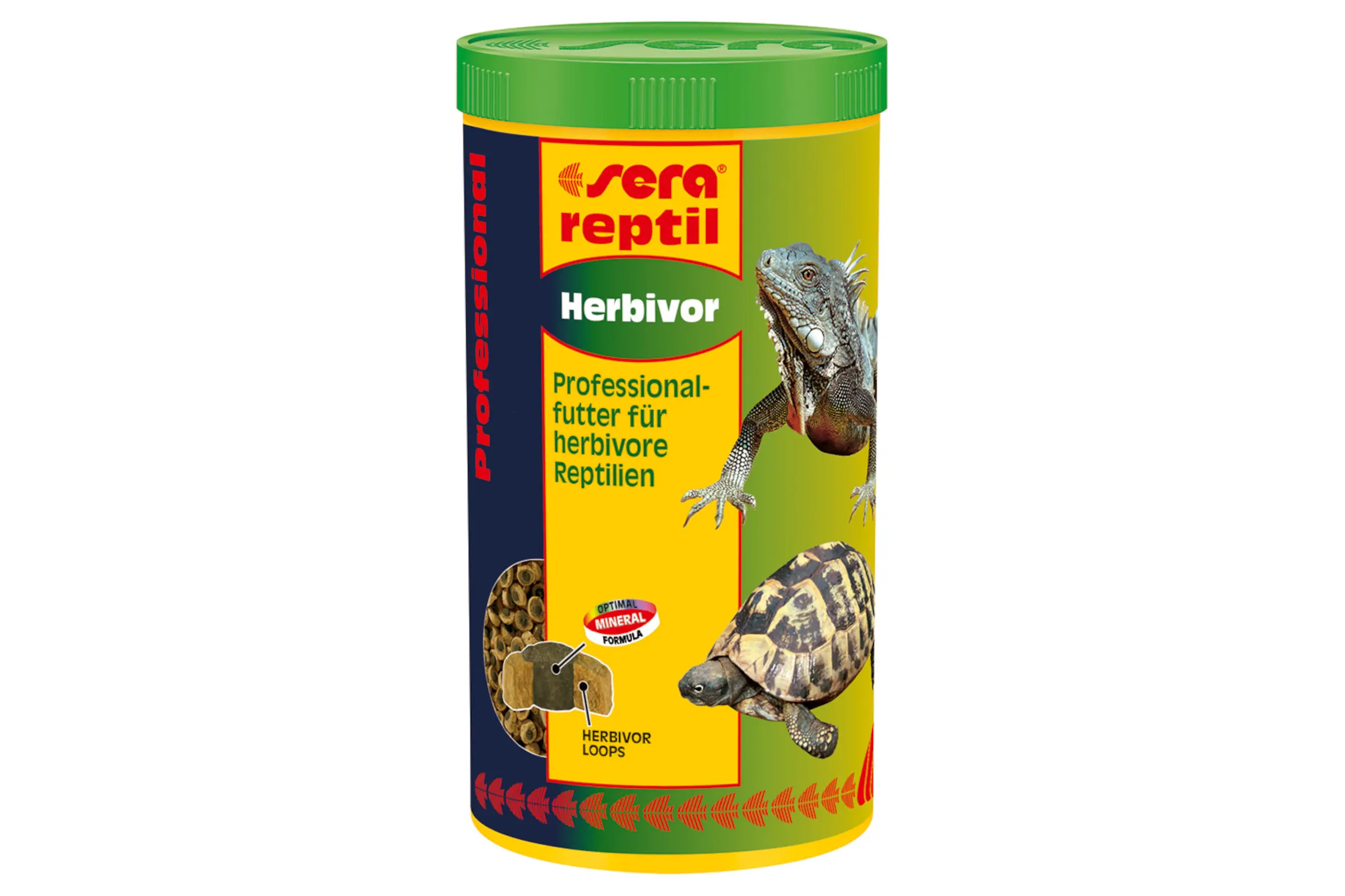 Sera reptil Professional Herbivor Nature, anneaux d’aliment principal, en 3 tailles