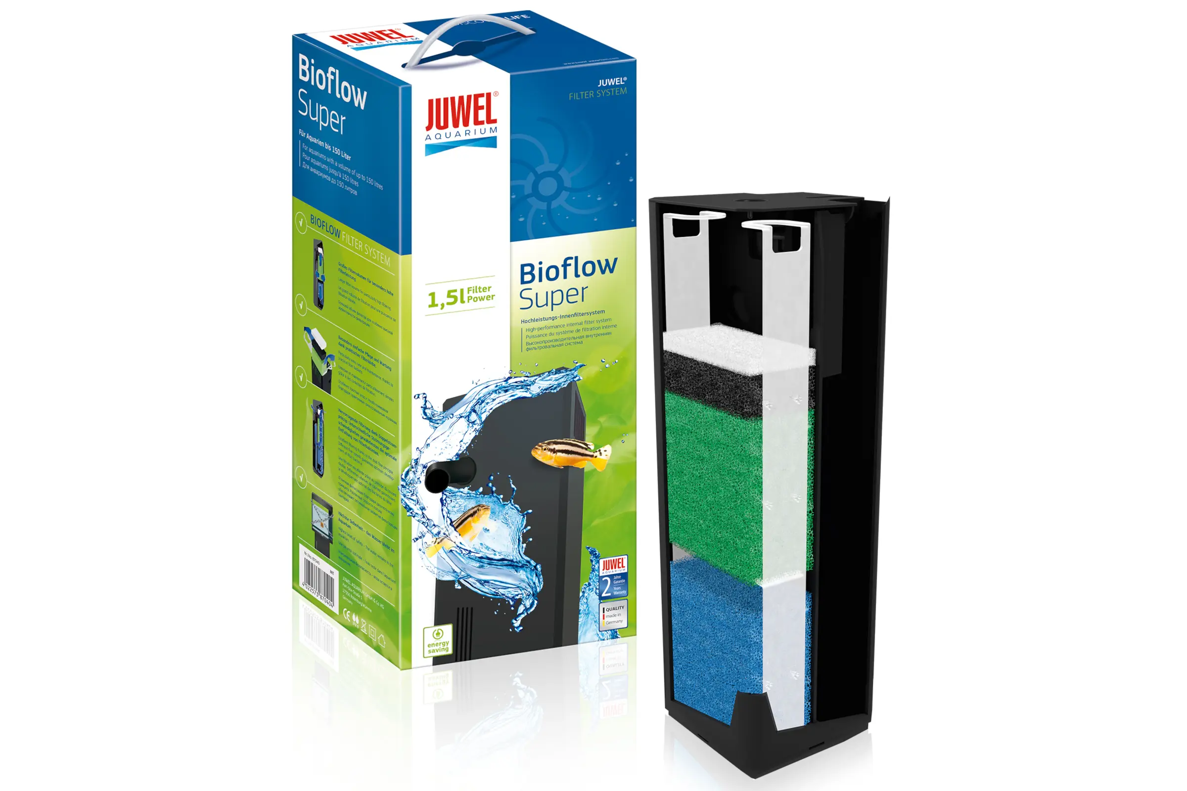 Filtre Juwel Bioflow Super, filtre intérieur, jusqu’à 150 L