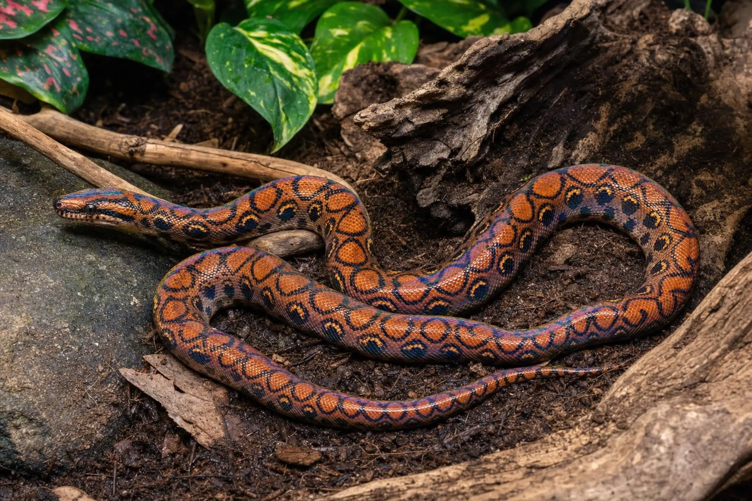 Boa arc-en-ciel rouge, Epicrates c. cenchria