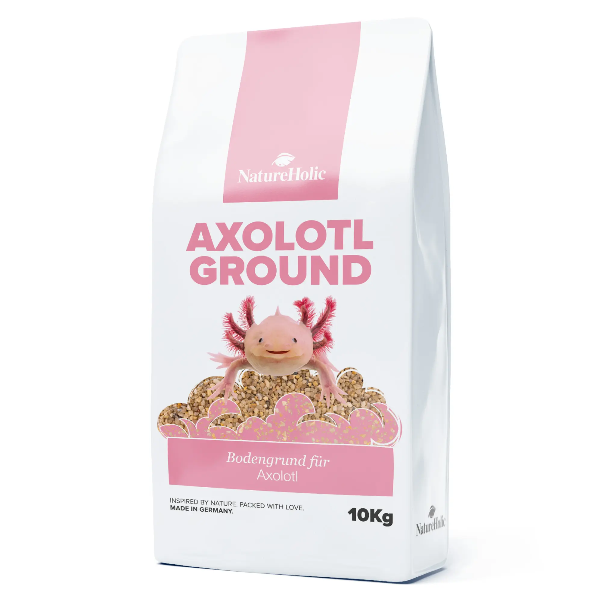 NatureHolic Axolotl Ground, substrat de fond spécial pour axolotls, 10 kg