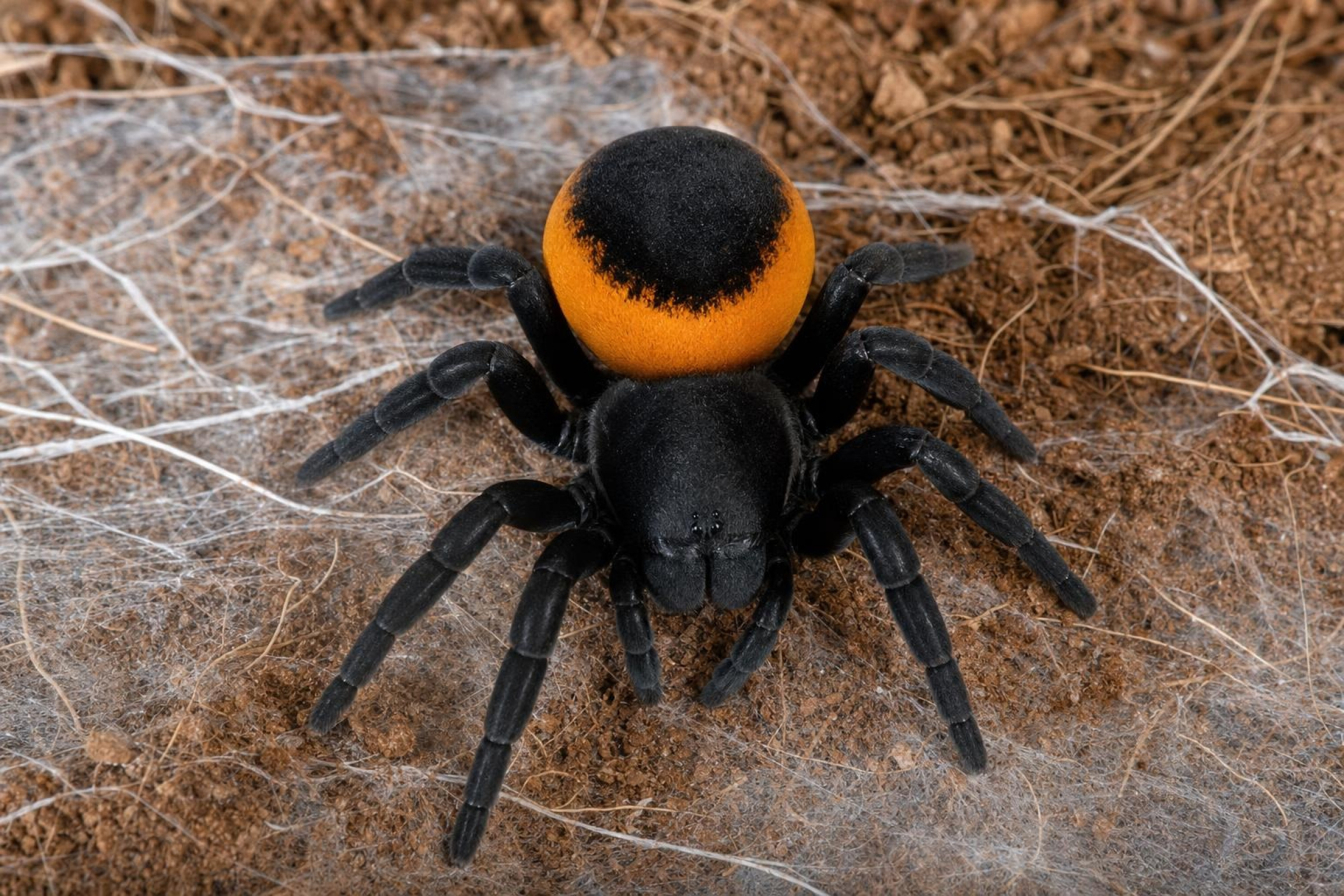 Mygale tubicole grecque « Orange Ring », Eresus walckenaeri