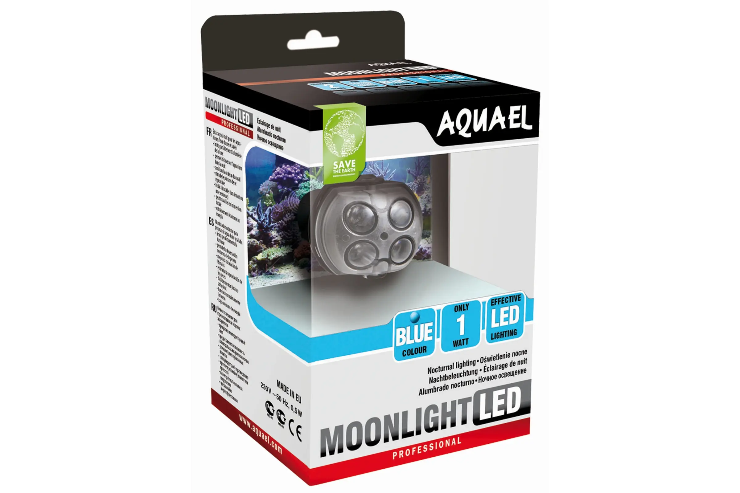 Aquael Moonlight LED bleue, éclairage nocturne, 1 W