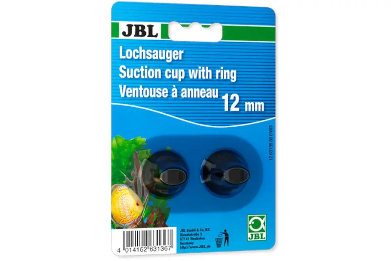 JBL Ventouse perforée 12 mm (entre autres : thermomètre), 2 pcs.
