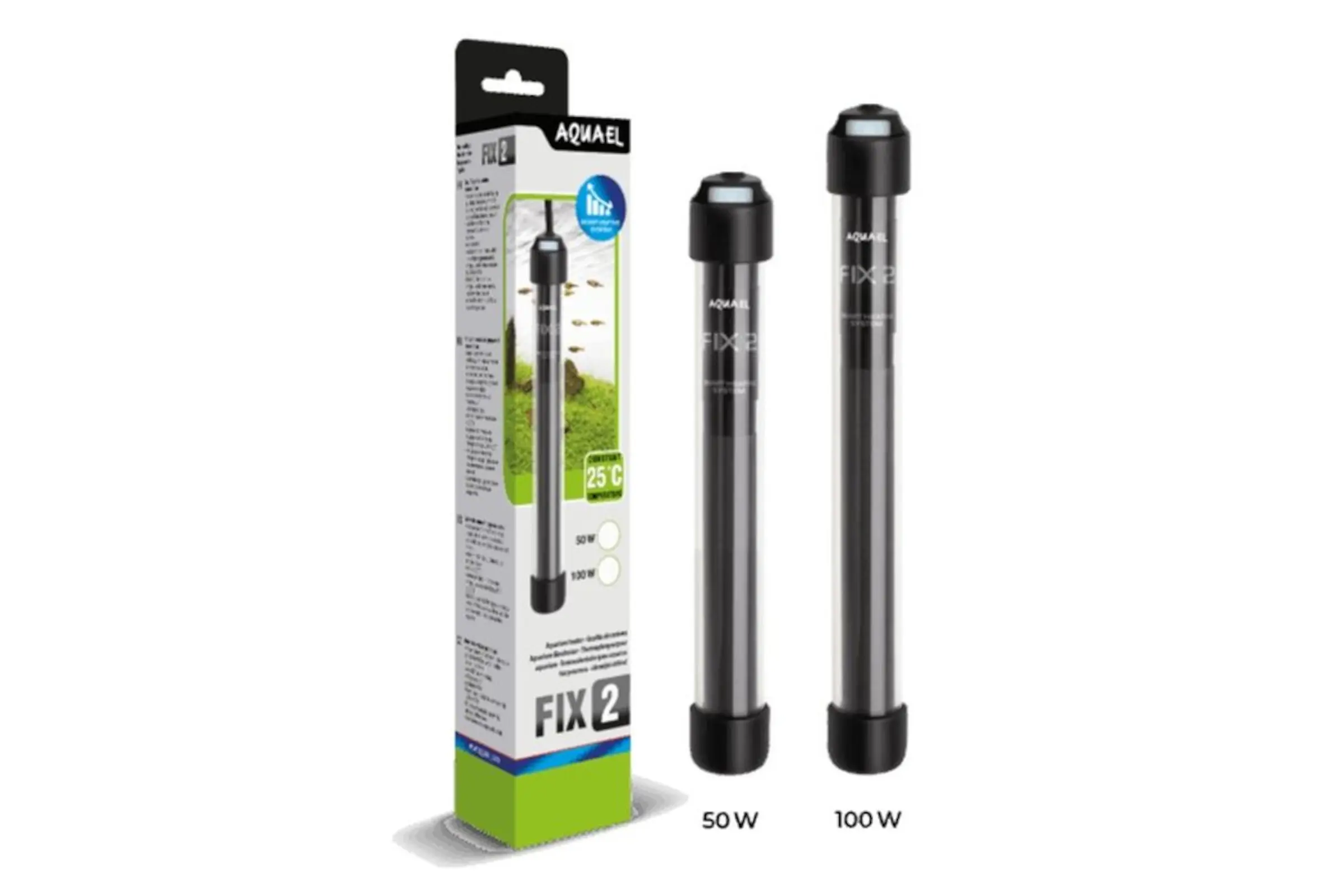 Chauffage Aquael FIX 2, chauffage thermostatique, en 50 et 100 W