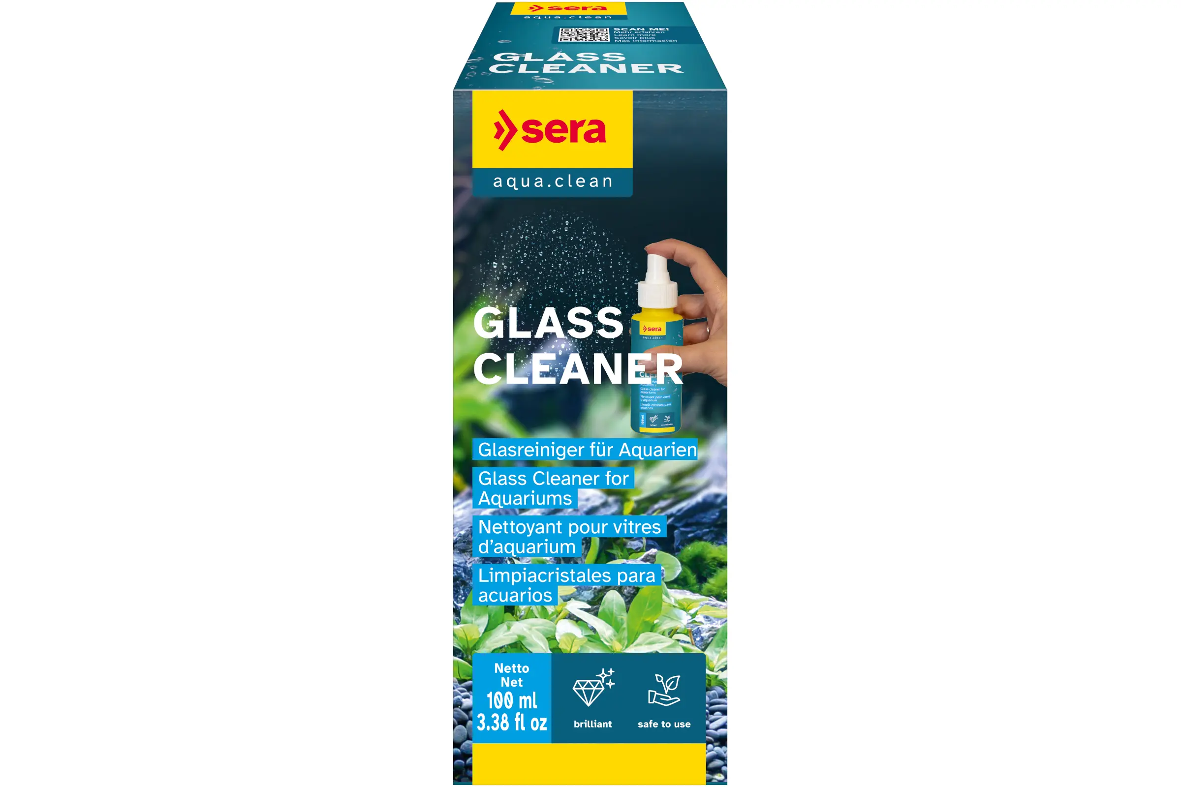 Sera Glass Cleaner, nettoyant pour vitres, 100 ml