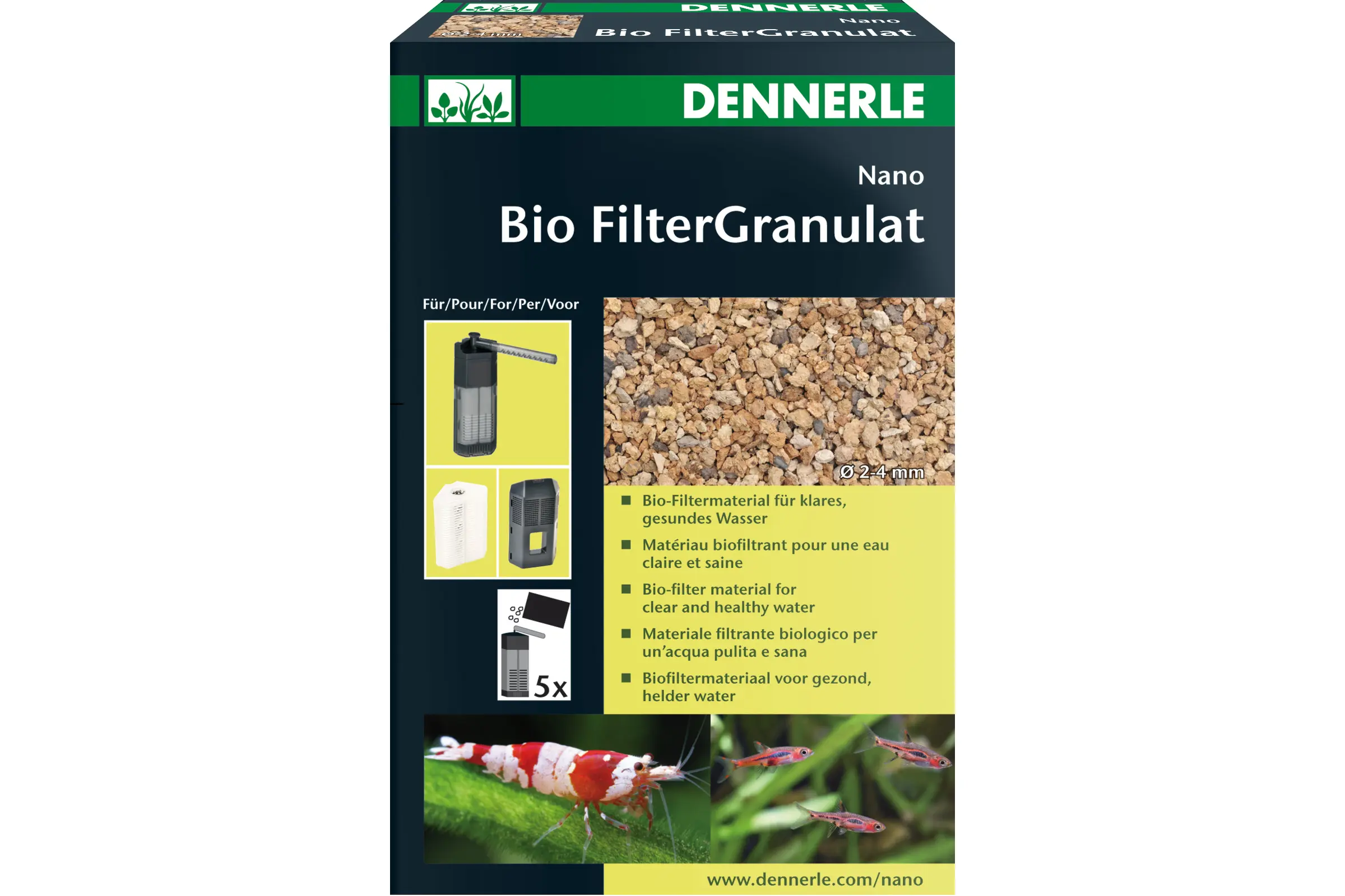 Dennerle Nano Bio FilterGranulat, 300 ml