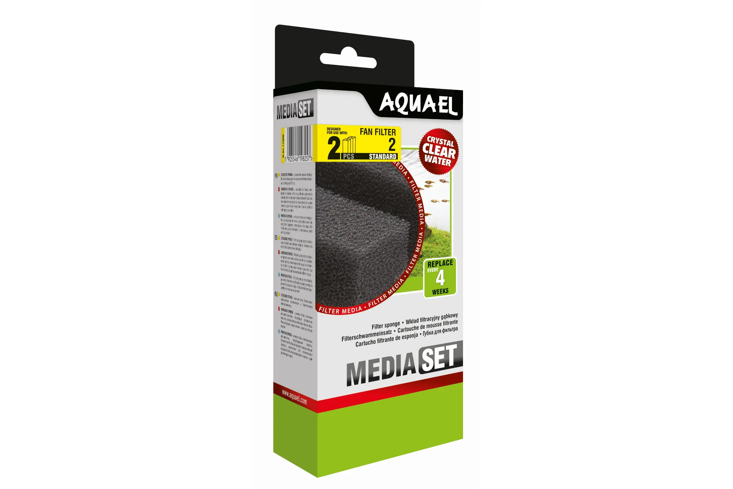 Aquael mousse filtrante FAN 2 Plus, filtre de rechange, 2 pièces