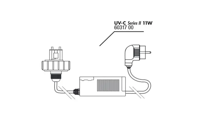 JBL Couvercle de boîtier + ballast UV-C 11 W +