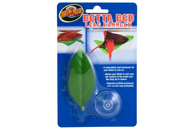 Zoomed Betta Bed - Leaf Hammock Standard, zone de repos pour betta