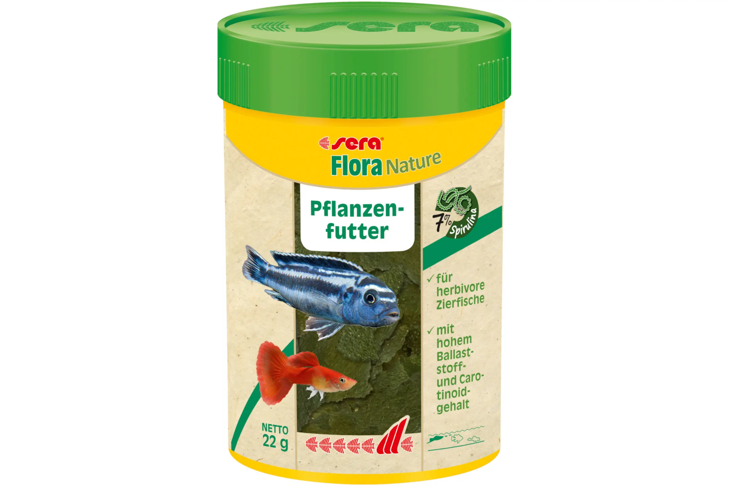 Sera Flora Nature, aliment principal en flocons, en 3 tailles