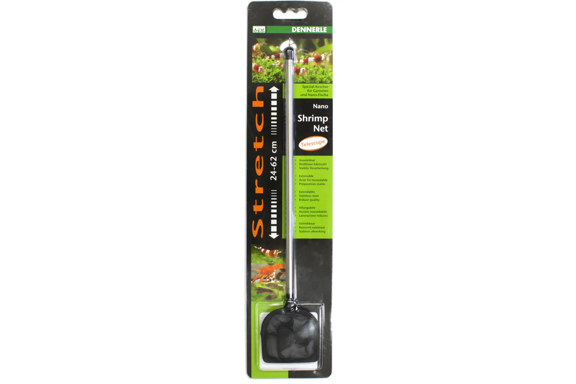 Dennerle Nano Shrimp Net, forme étrier petite, blanc