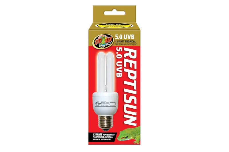 Zoomed ReptiSun 5.0 UVB Mini Compact, lampe UVB, 13 W