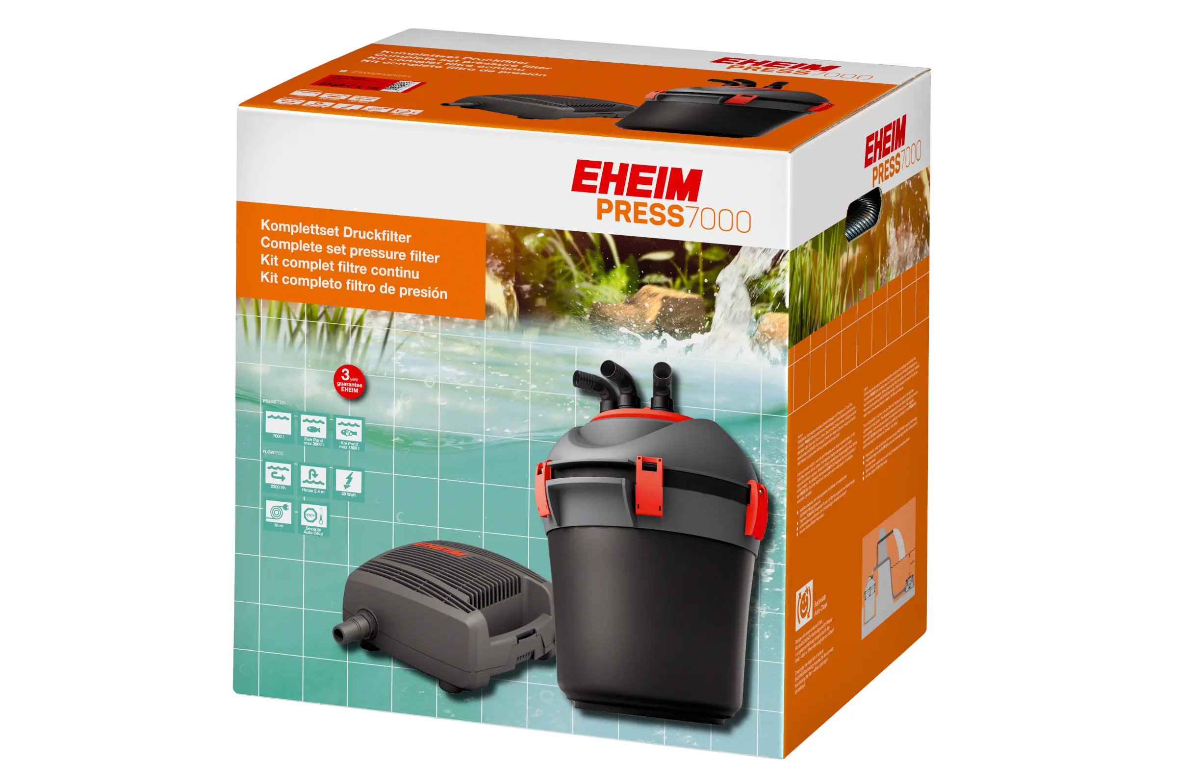 Eheim Press7000, filtre sous pression pour bassin