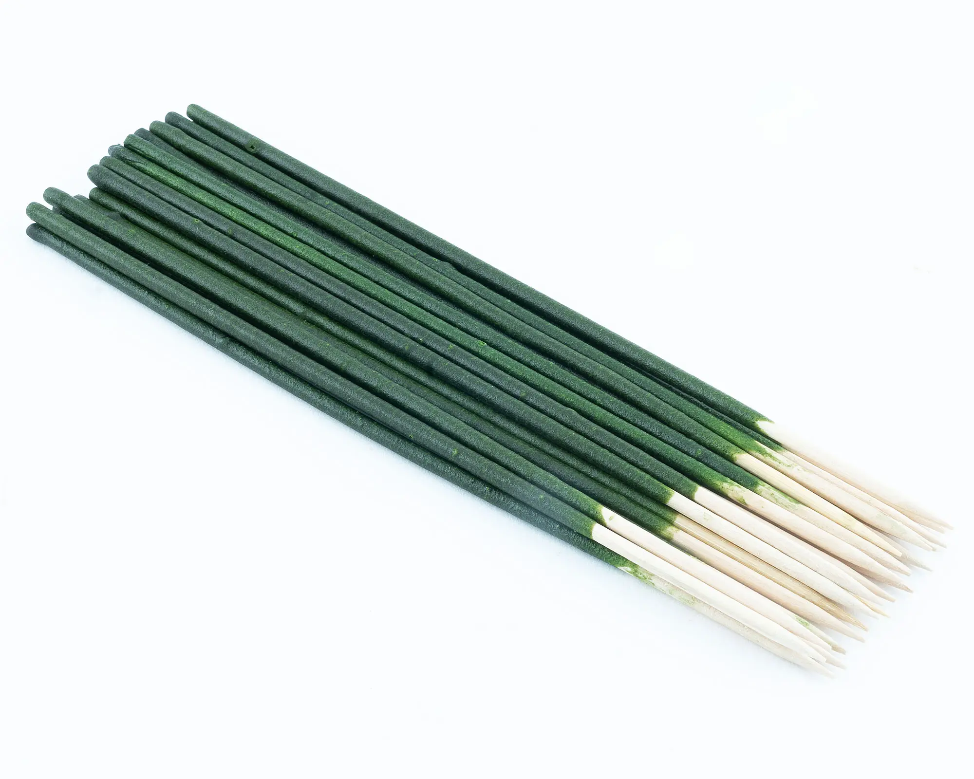 Beschichtete grüne Holzstäbchen für Floristik