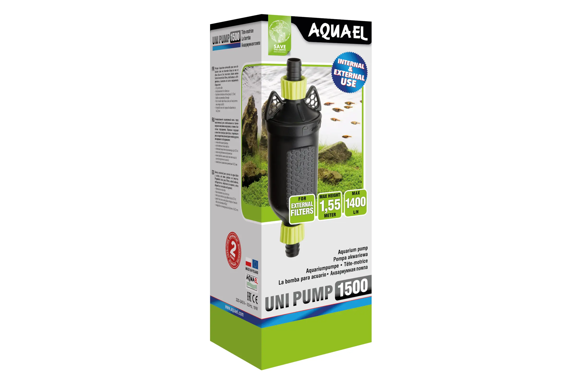 Aquael Uni Pump 1500, pompe universelle pour aquarium