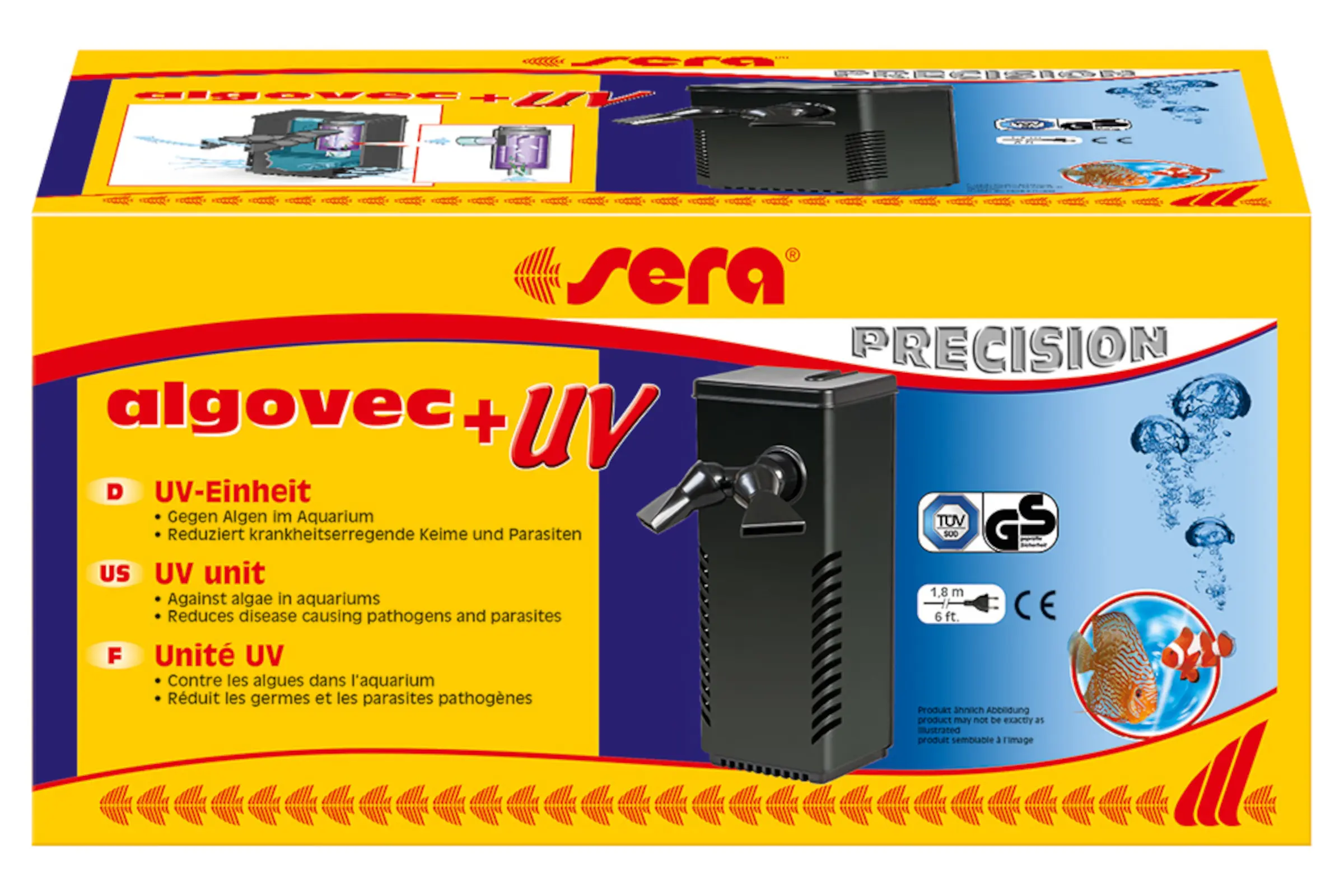 Sera Algovec clarificateur UV, pour aquarium, 5 W