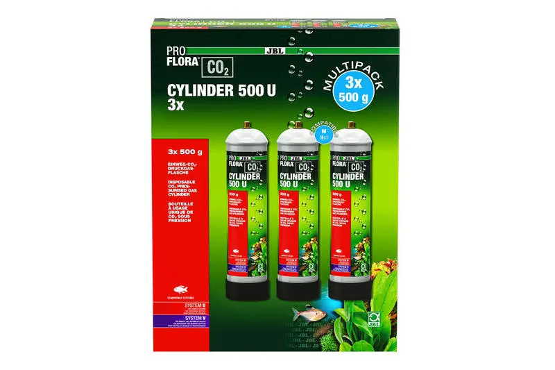 JBL PROFLORA CO2 CYLINDER 500 U x3, 3x 500 g CO2