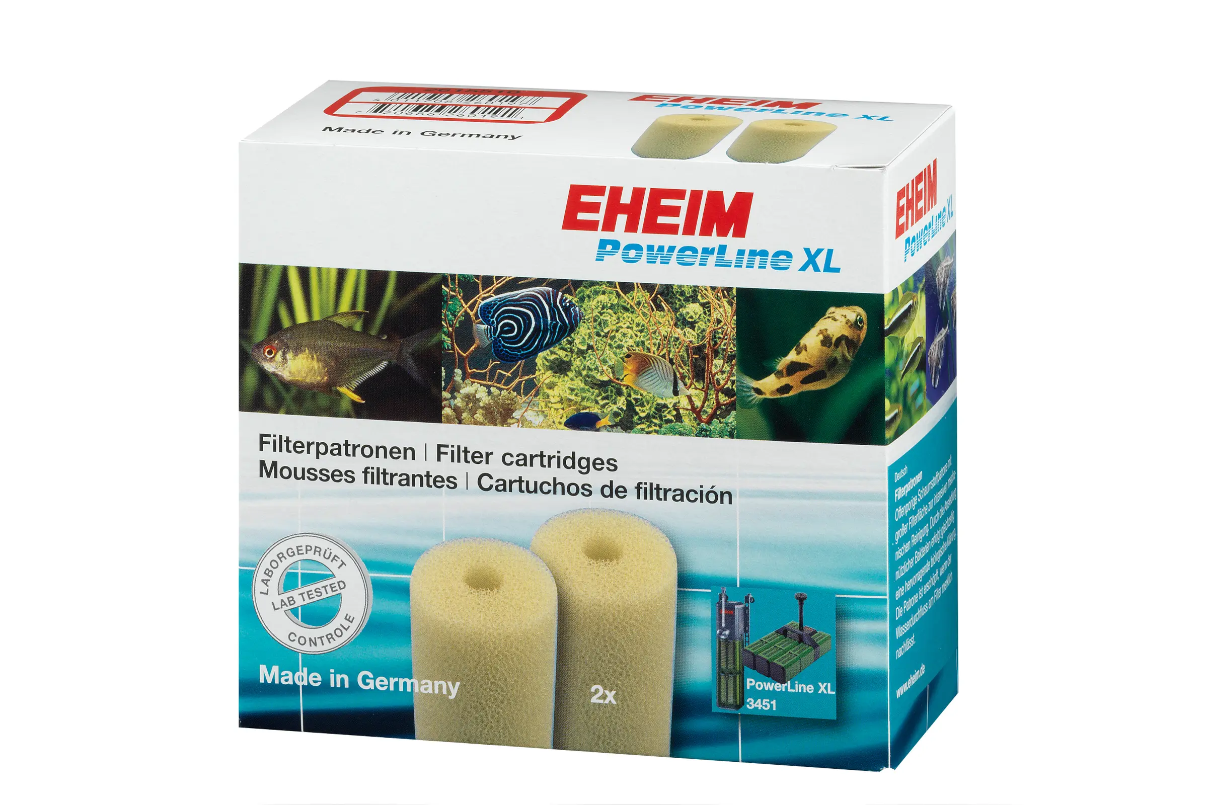 Cartouche filtrante Eheim 2 pièces pour Powerline XL (2252)