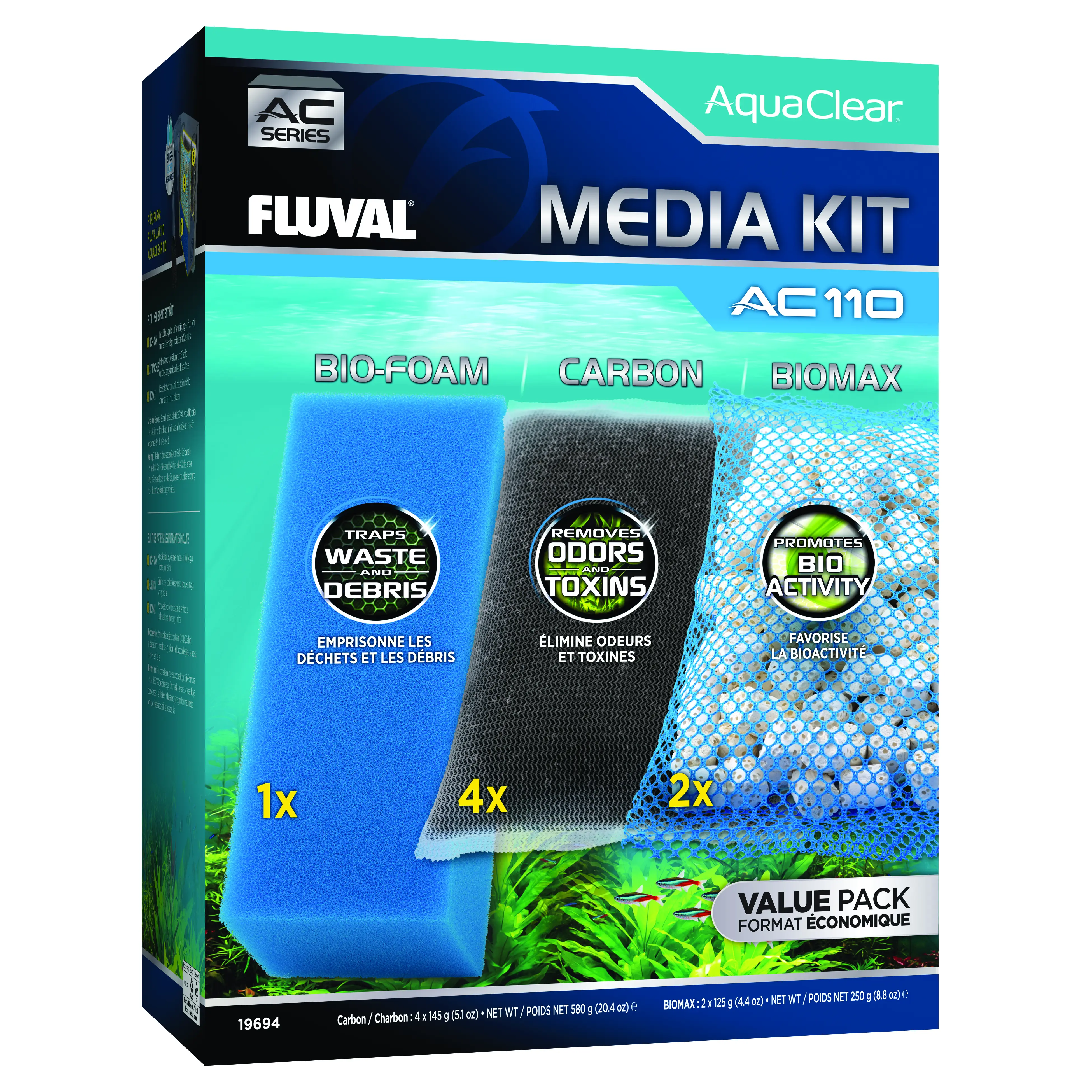 Kit de masses filtrantes Fluval AC110