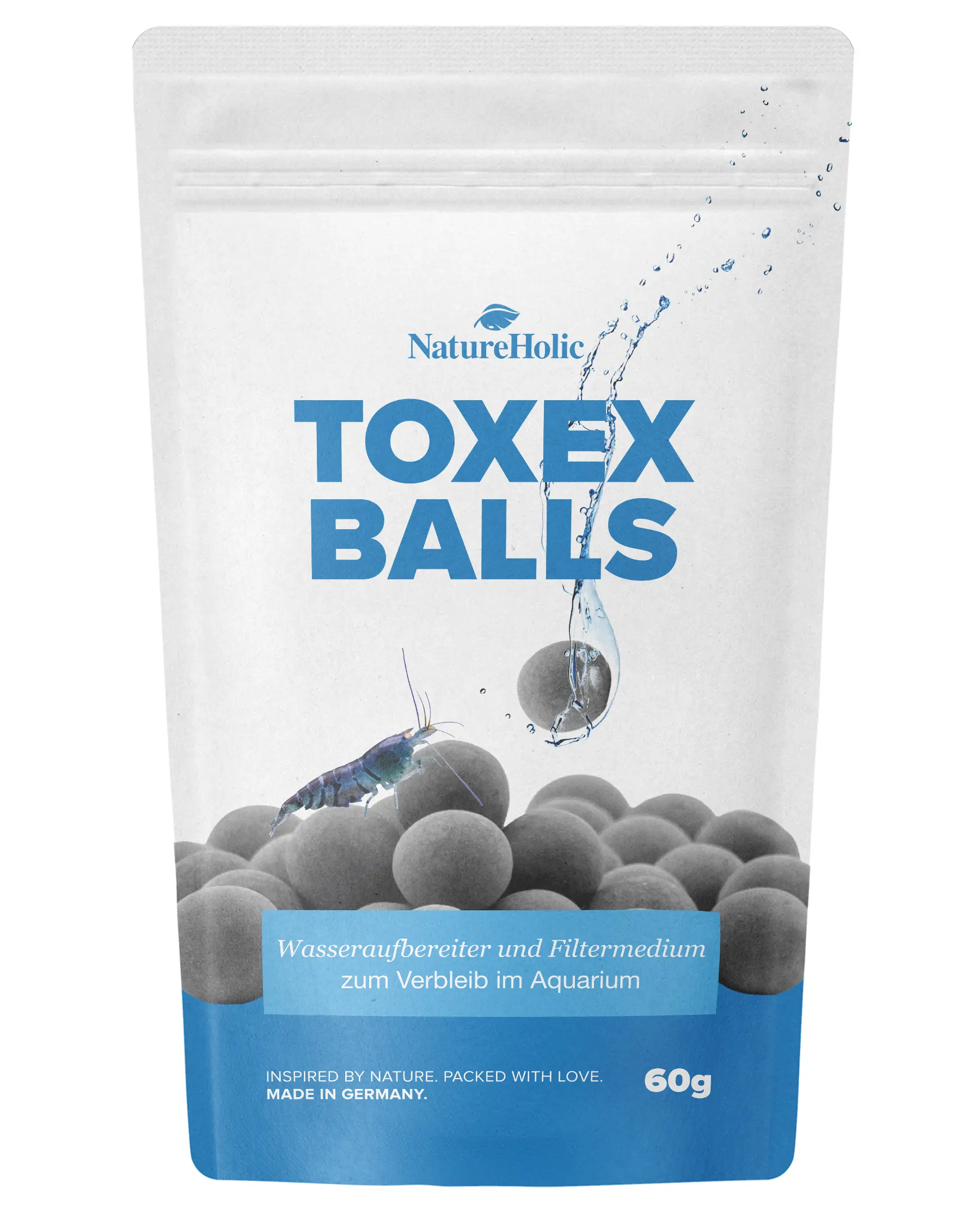 NatureHolic ToxEx Balls, conditionneur d’eau, 60 g