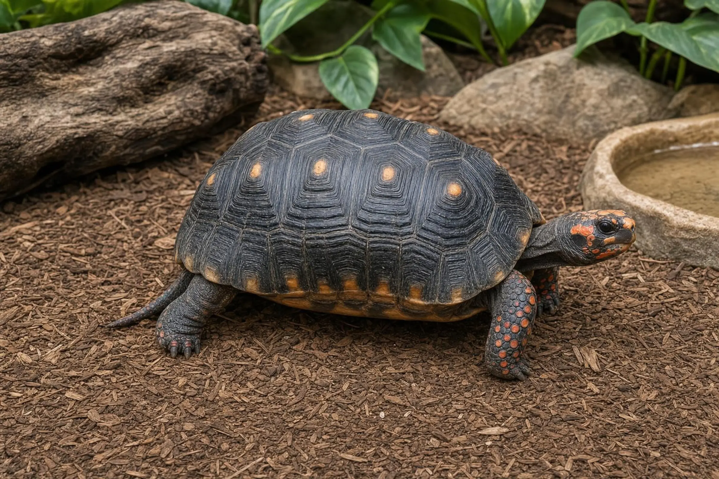 Tortue charbonnière, Chelonoidis carbonarius
