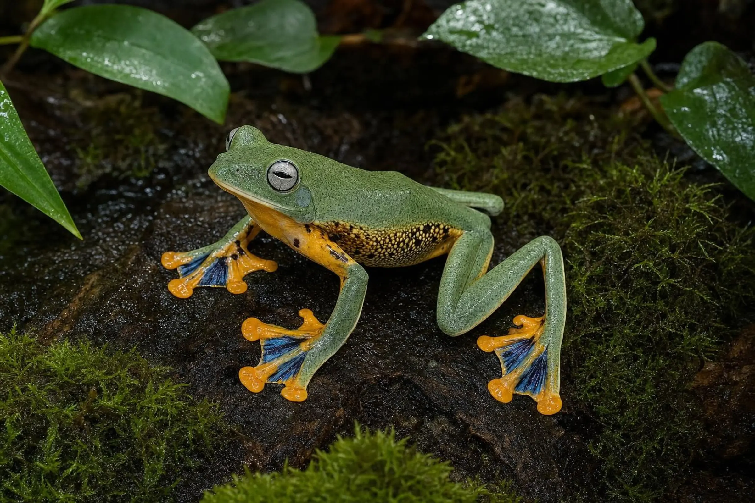 Grenouille volante de Java, Rhacophorus reinwardtii