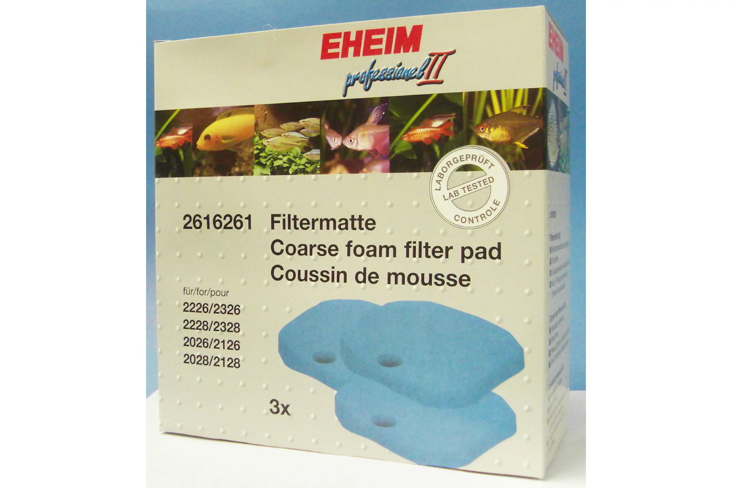 Eheim mousses filtrantes pour eXperience 350 et Prof. 1&II, 3 pièces