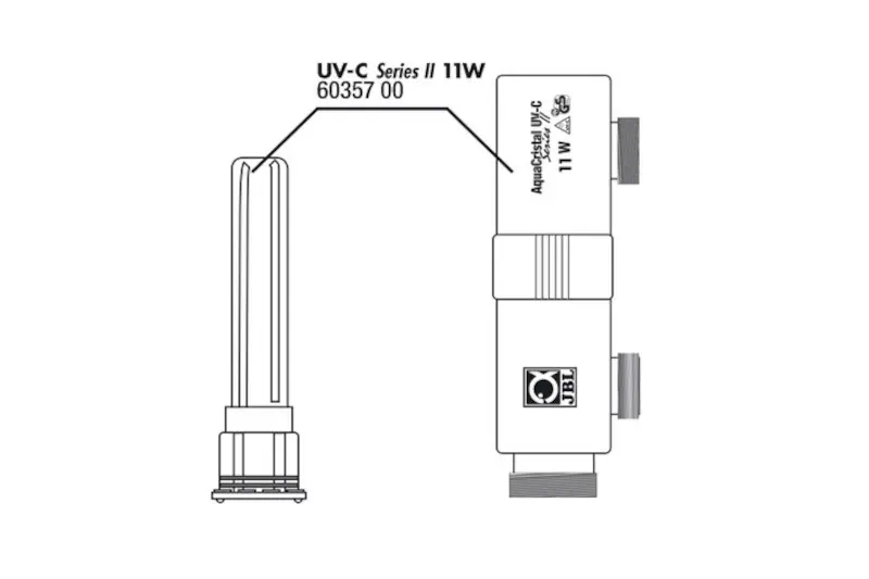 JBL UV-C II 11W boîtier + verre quartz