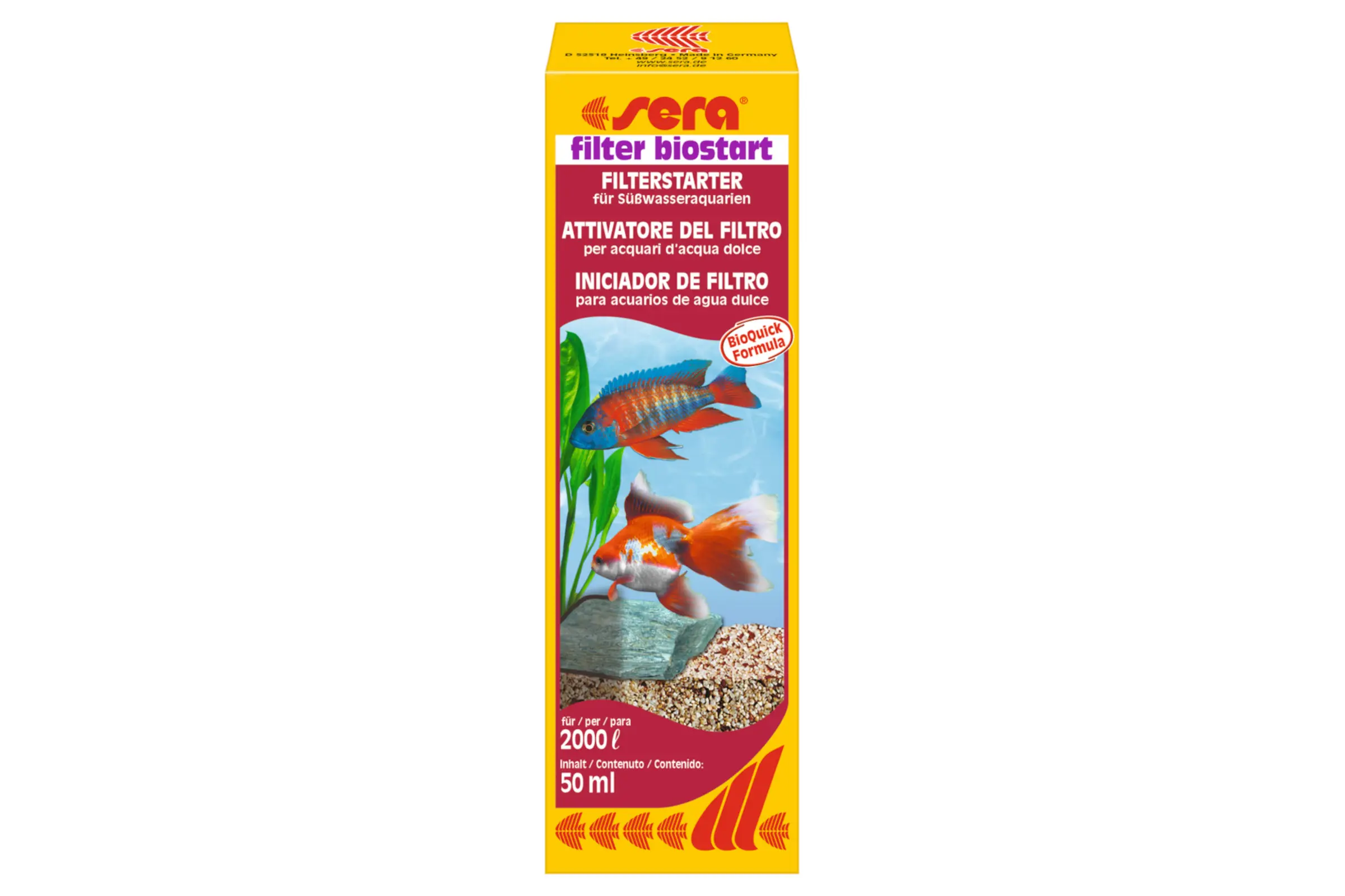 Sera filter biostart, starter bactérien, 50 ml