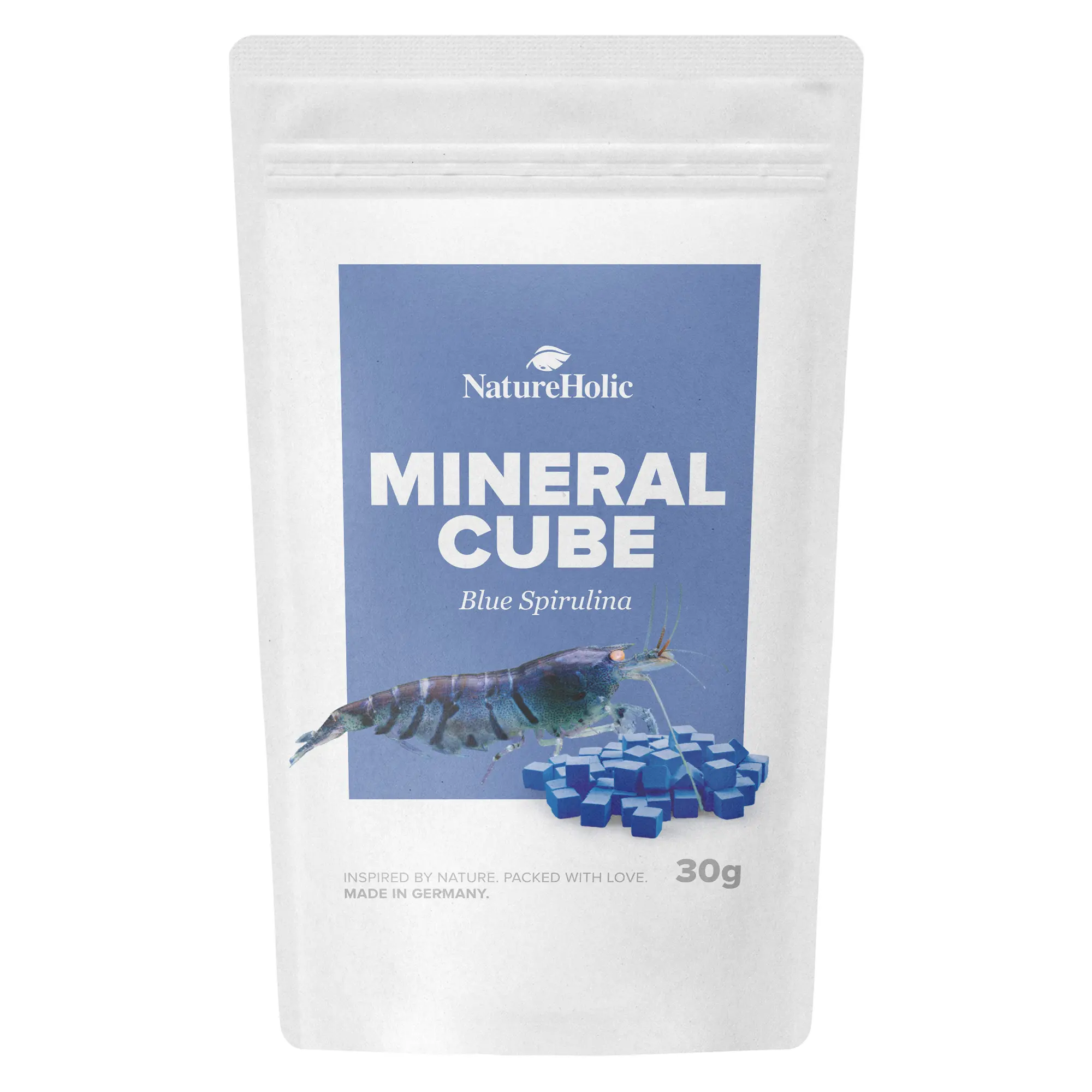 NatureHolic MineralCube Blue Spirulina, aliment minéral, 30 g