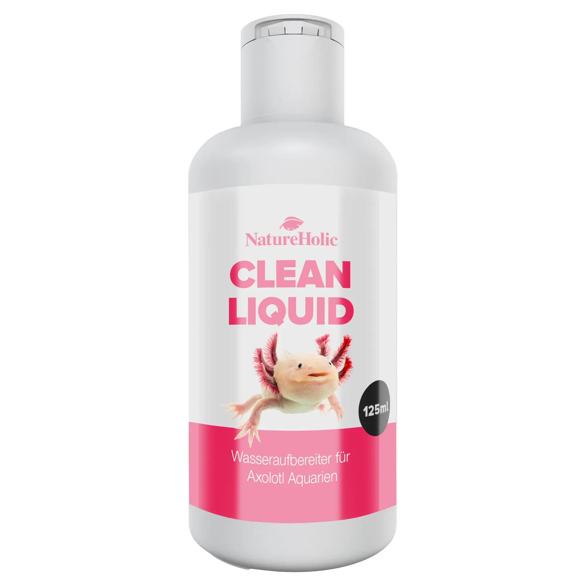 NatureHolic Axolotl Clean Liquid, conditionneur d’eau pour aquariums à axolotls, 125 ml