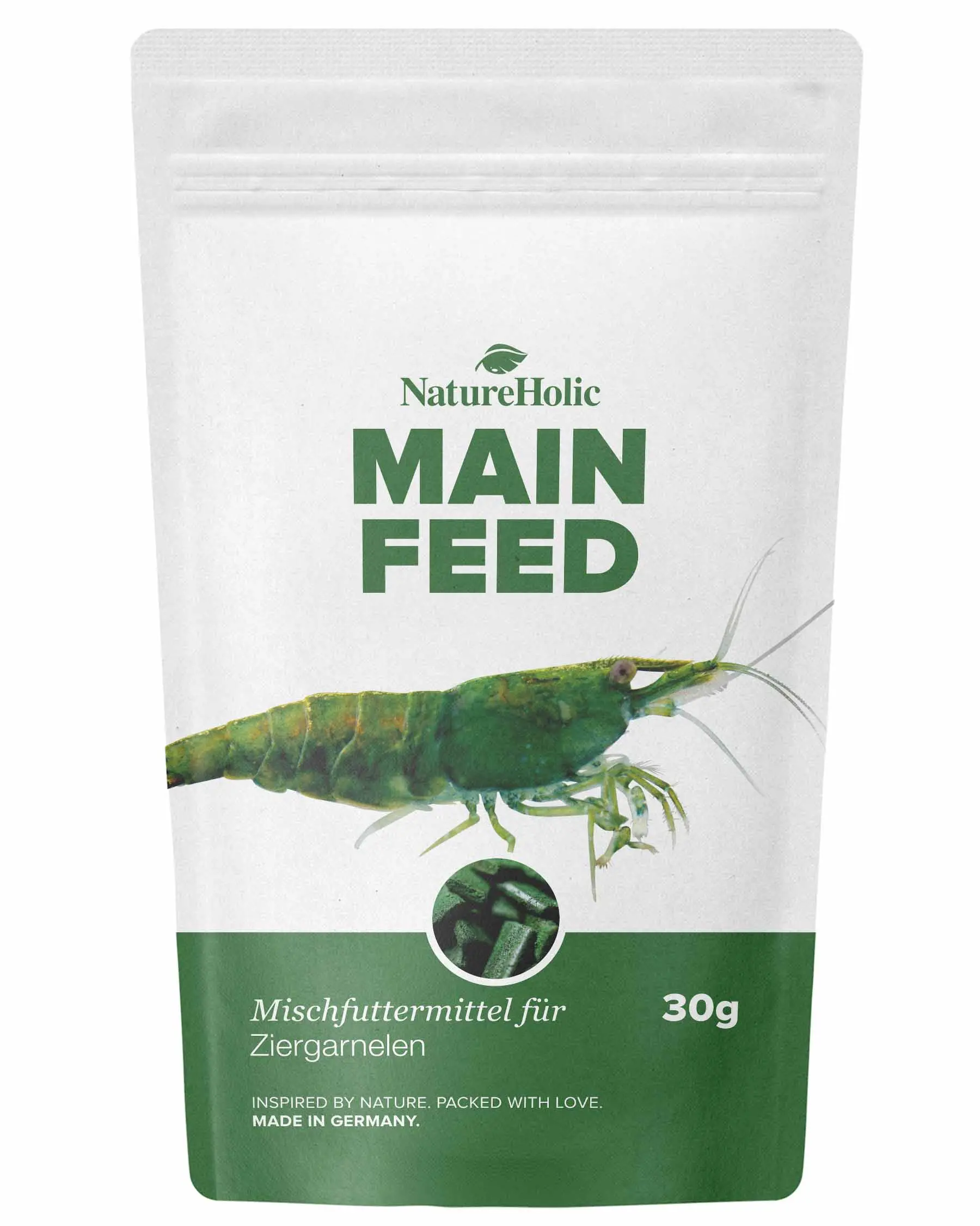 NatureHolic Mainfeed, nourriture pour crevettes, 30 g