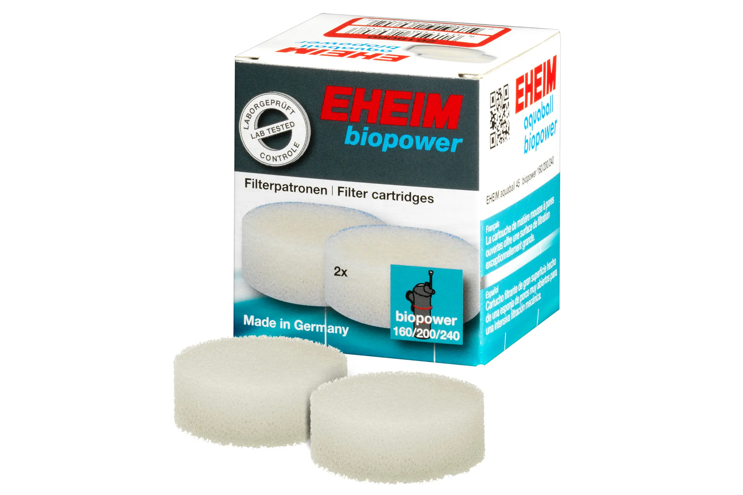 Cartouche filtrante Eheim 2 pièces pour Biopower 160/200/240
