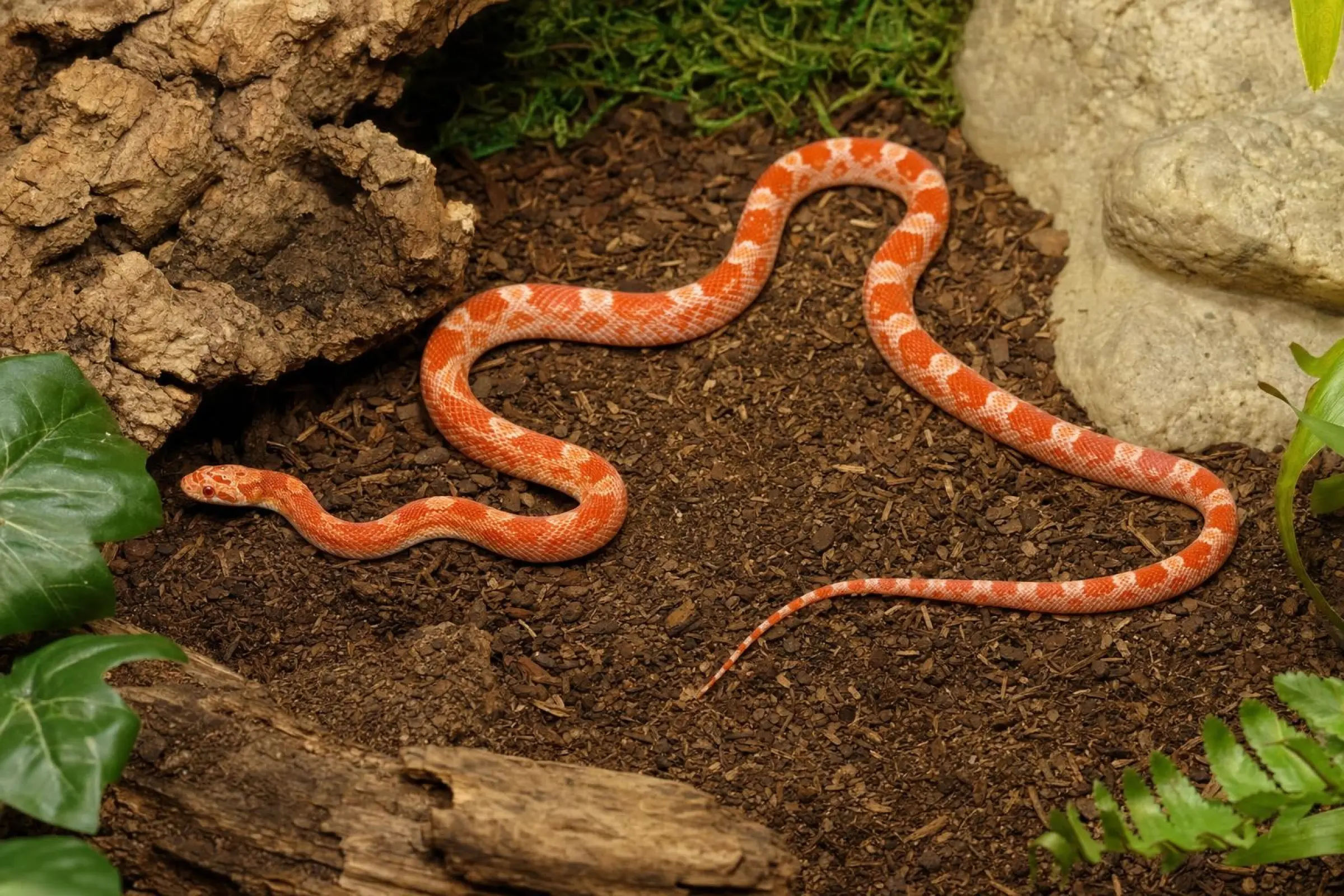 Couleuvre des blés Fire, Pantherophis guttatus