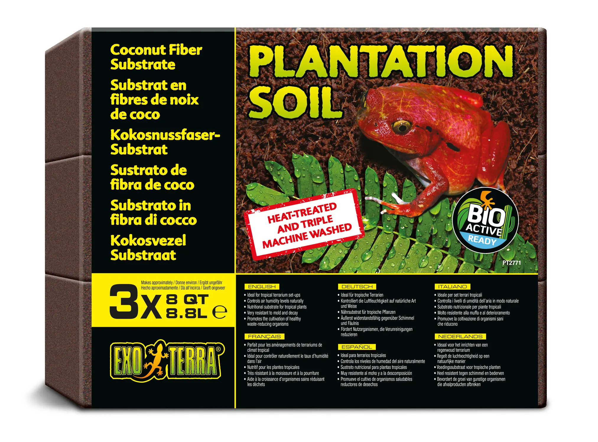 Exo Terra Briquettes de fibre de coco lot de 3