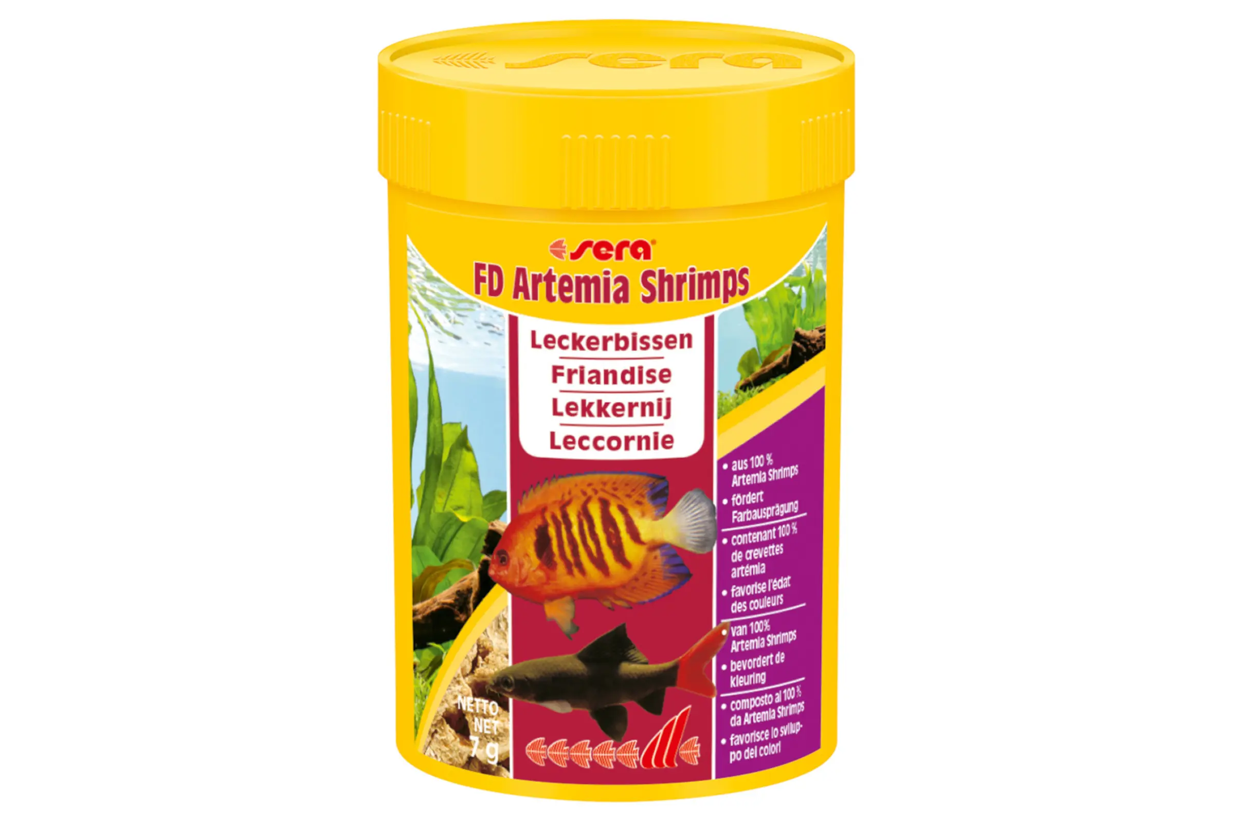 Sera FD Artemia Shrimps Nature, aliment complémentaire – artémias, 100 ml
