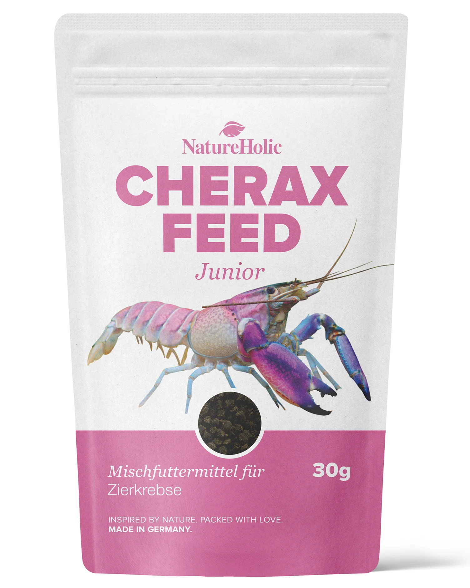 NatureHolic Cheraxfeed JUNIOR, nourriture pour écrevisses, 30 g