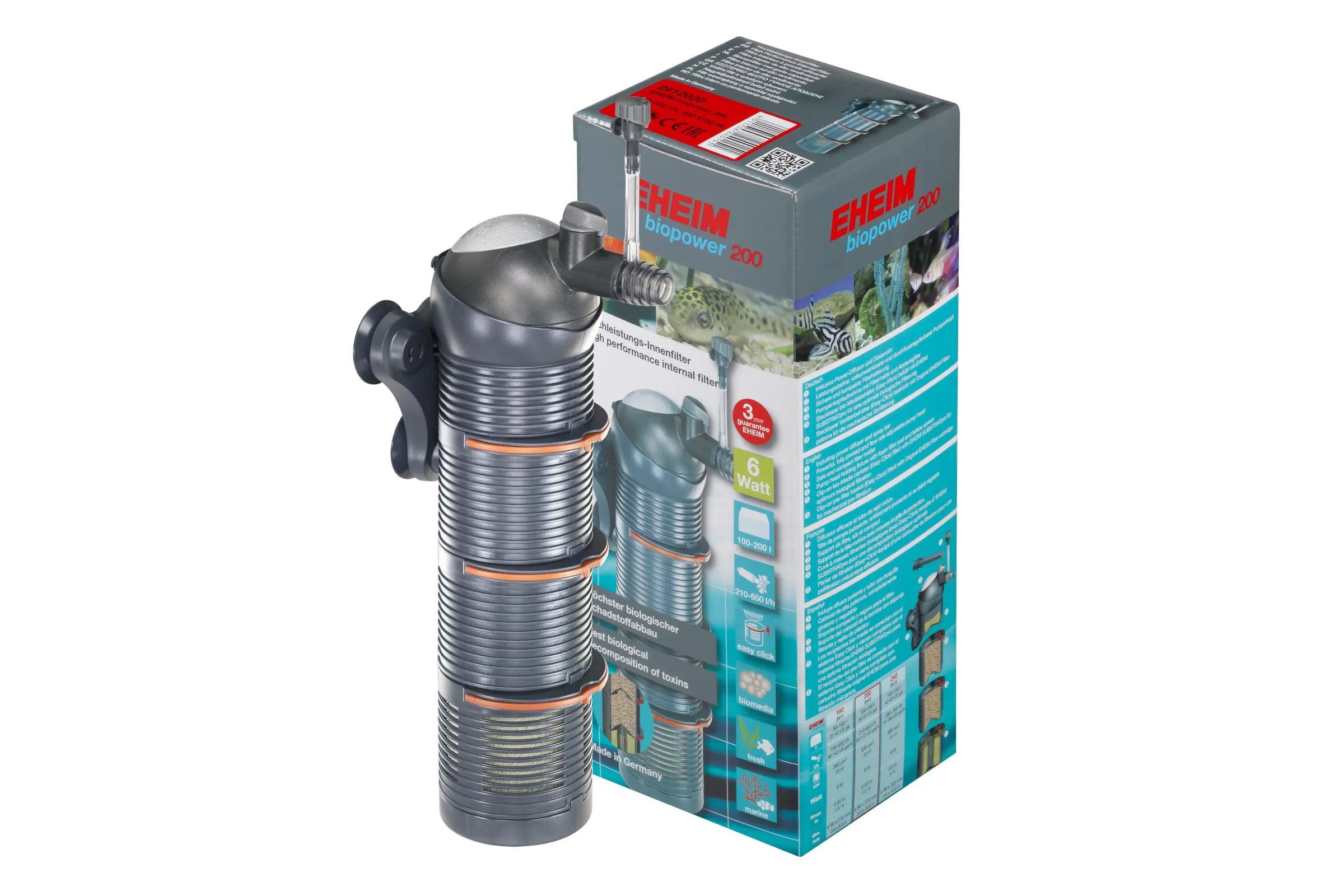 Eheim biopower 200, filtre intérieur