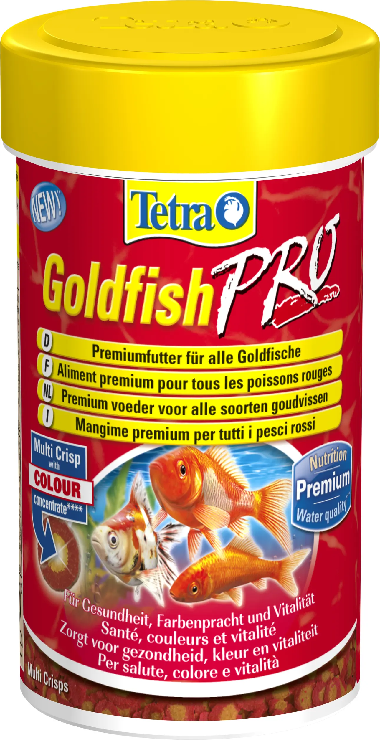 Tetra Goldfish Pro, chips d’aliment principal, en 100 et 250 ml