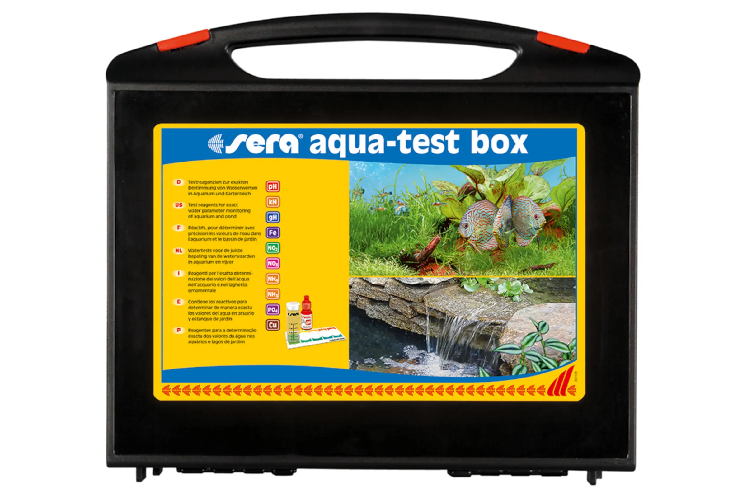 Sera aqua-test box, set de tests d’eau (+Cu)