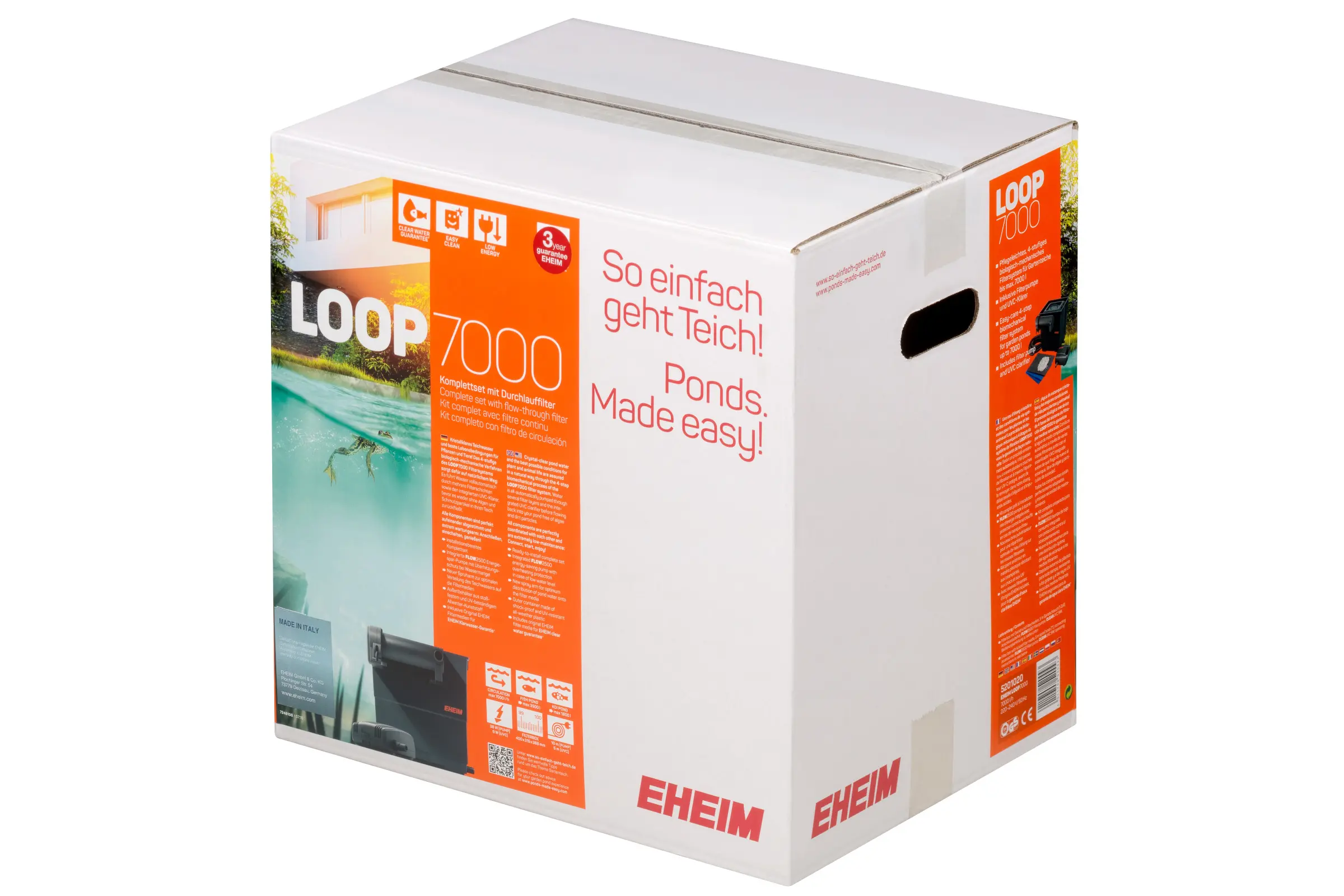 Eheim LOOP7000, set de filtre à passage pour bassin avec UVC